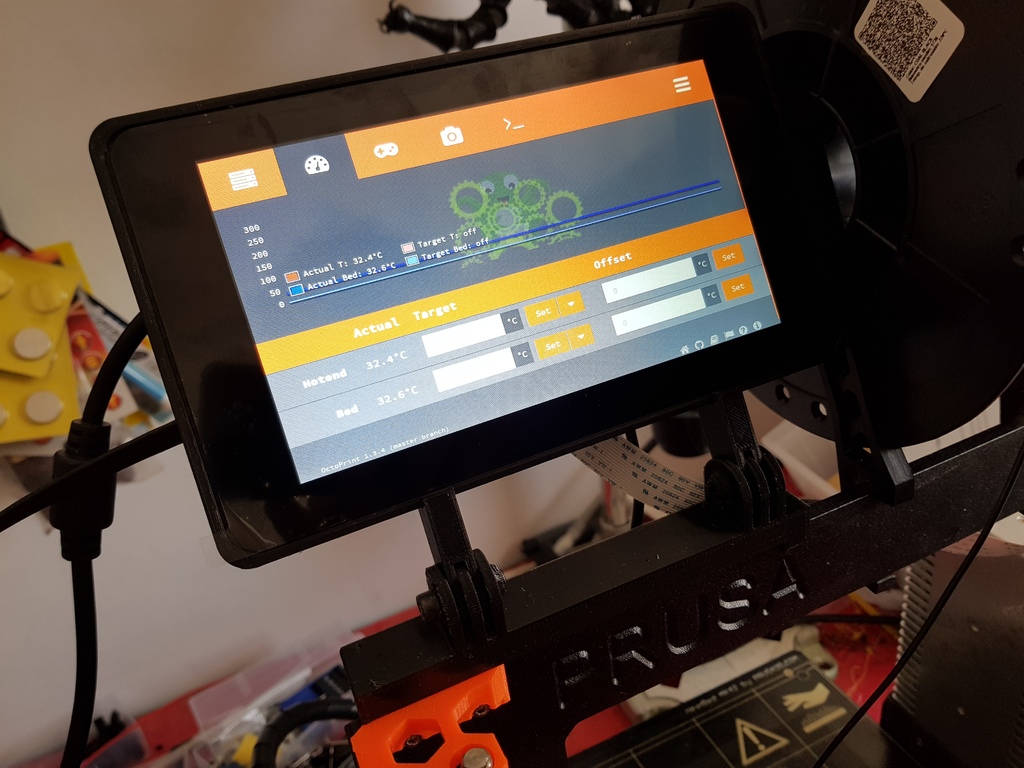Raspberry Pi 7" Touch Display Mount for Prusa Mk2S
