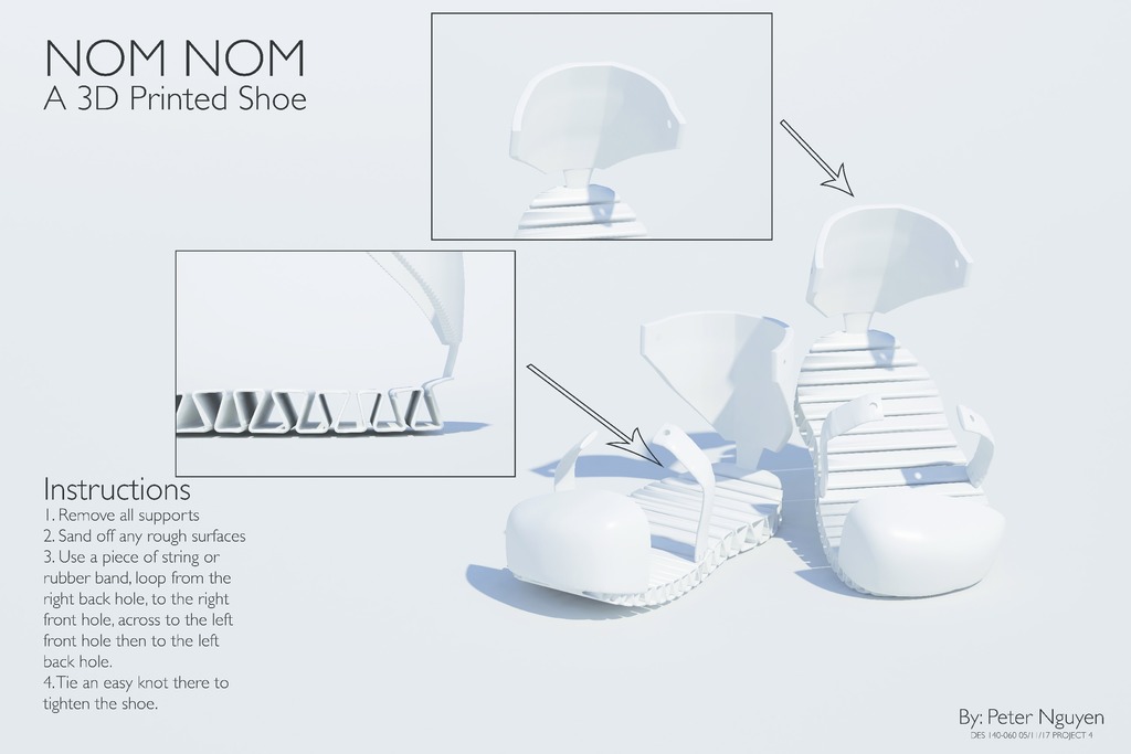 Nom Nom v1.0 - A 3D Printed Shoe