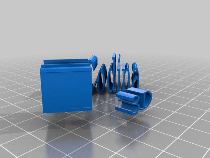my name in 3d