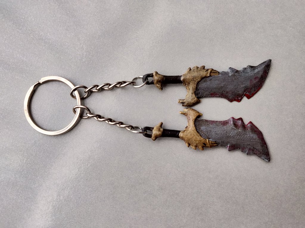 Blades of Chaos keychain