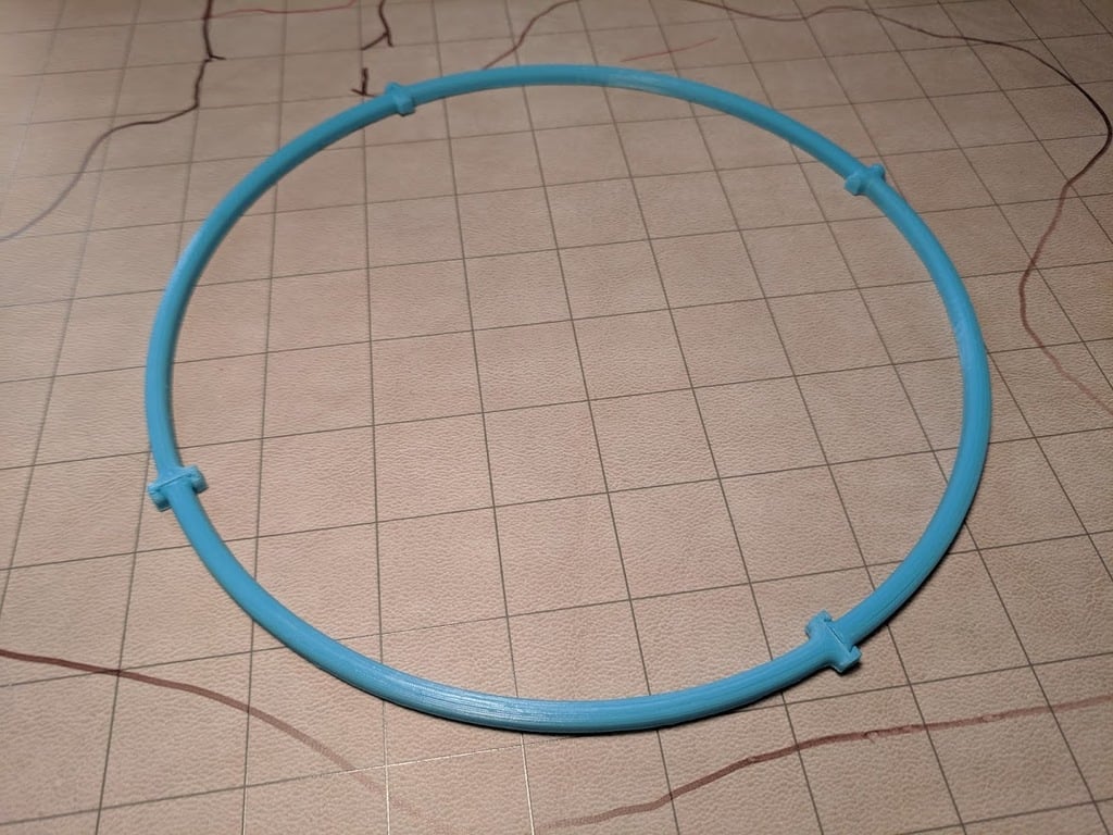 8 inch/20ft radius/40ft diameter circle ring segmented