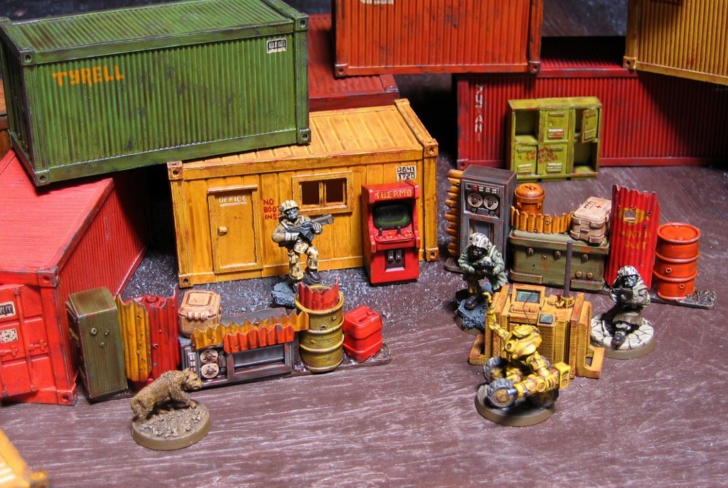 28mm Kitset Shipping Containers