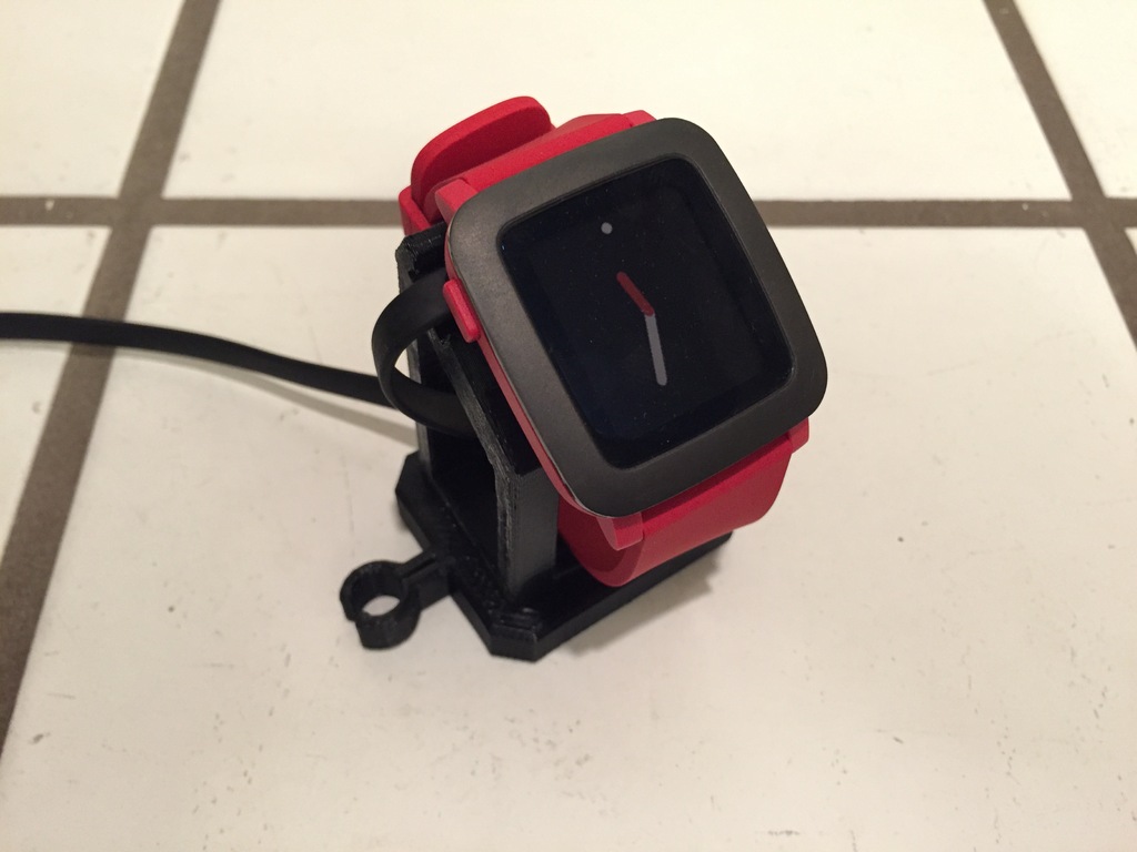 Pebble Time Watch Stand: Modular Vertical Piece