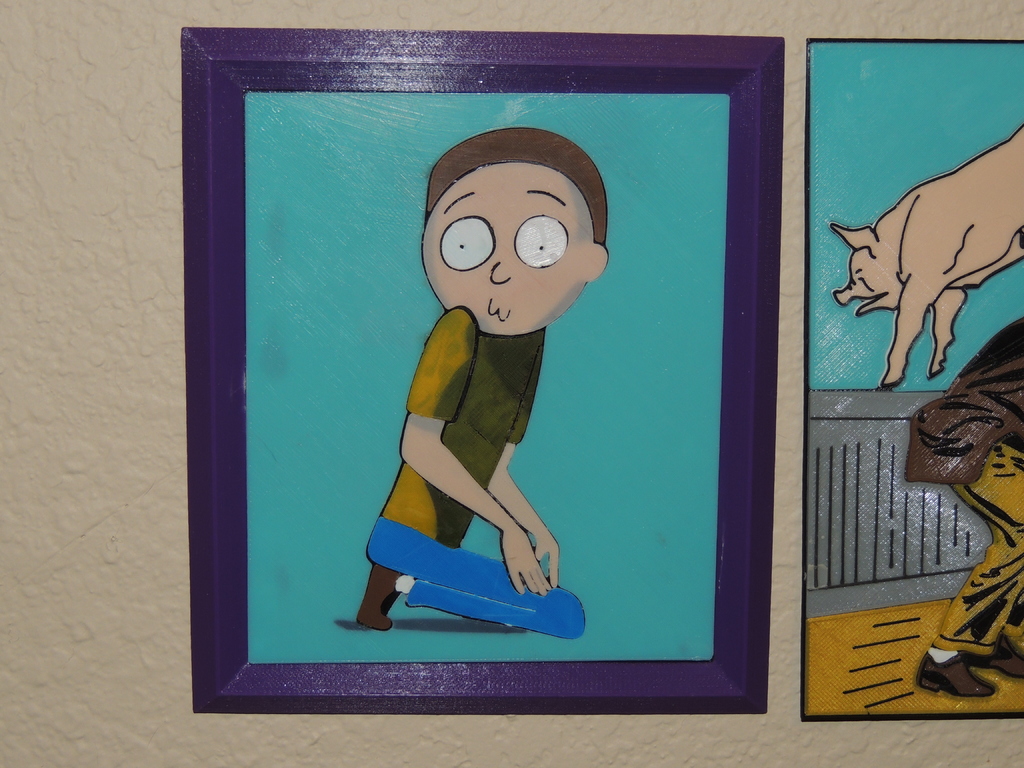 The Creepy Morty Painting - Rick and Morty