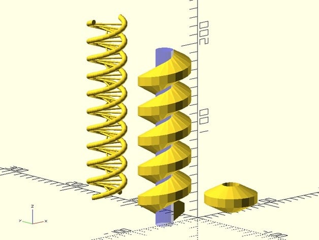 Helix library for OpenSCAD