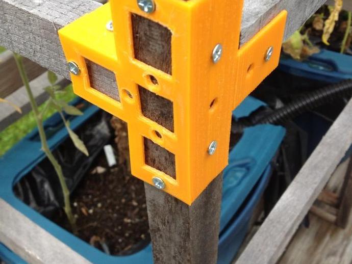 Frame Brackets for Garden Stakes and other 1x1 wood