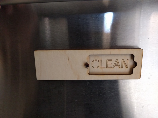 Dishwasher Clean/Dirty Sliding Sign
