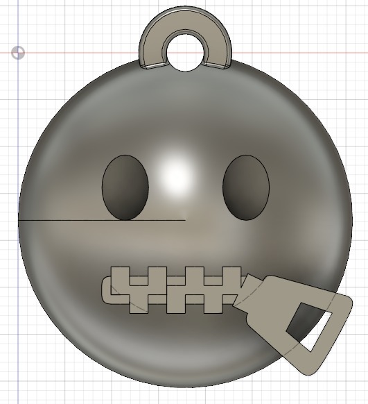 Emoji Zipped Keychain