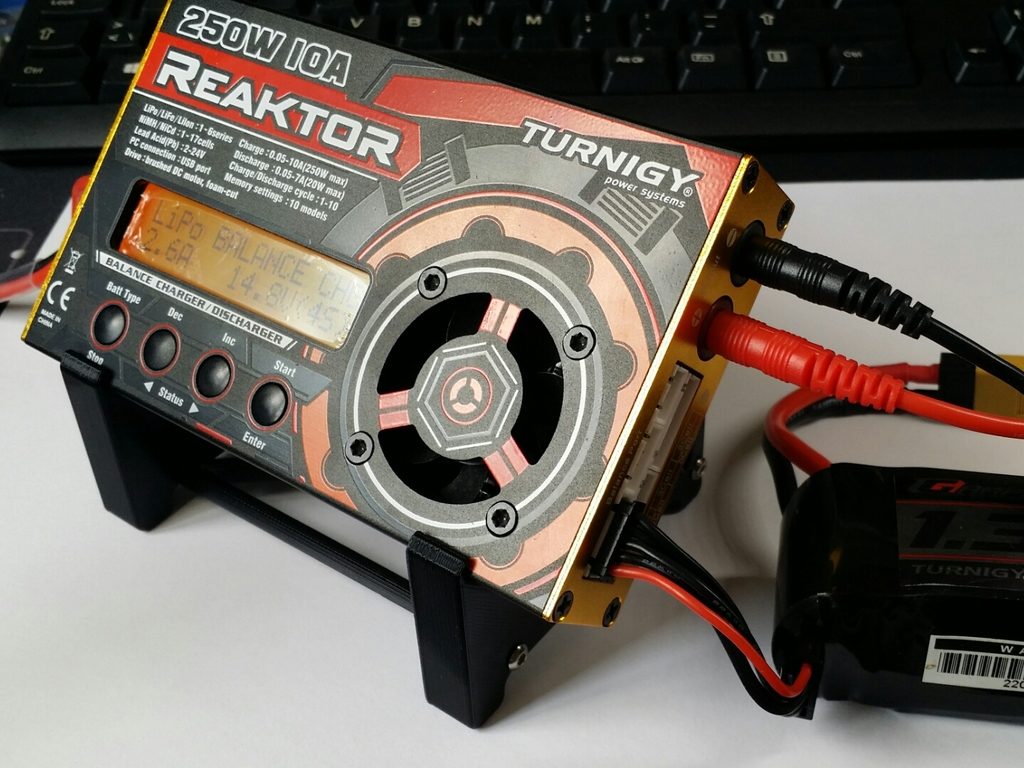 Turnigy Reaktor 250W 10A Stand 45° tilt by Backmann - Thingiverse