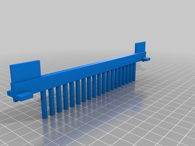 Gel Comb for Making Round Wells