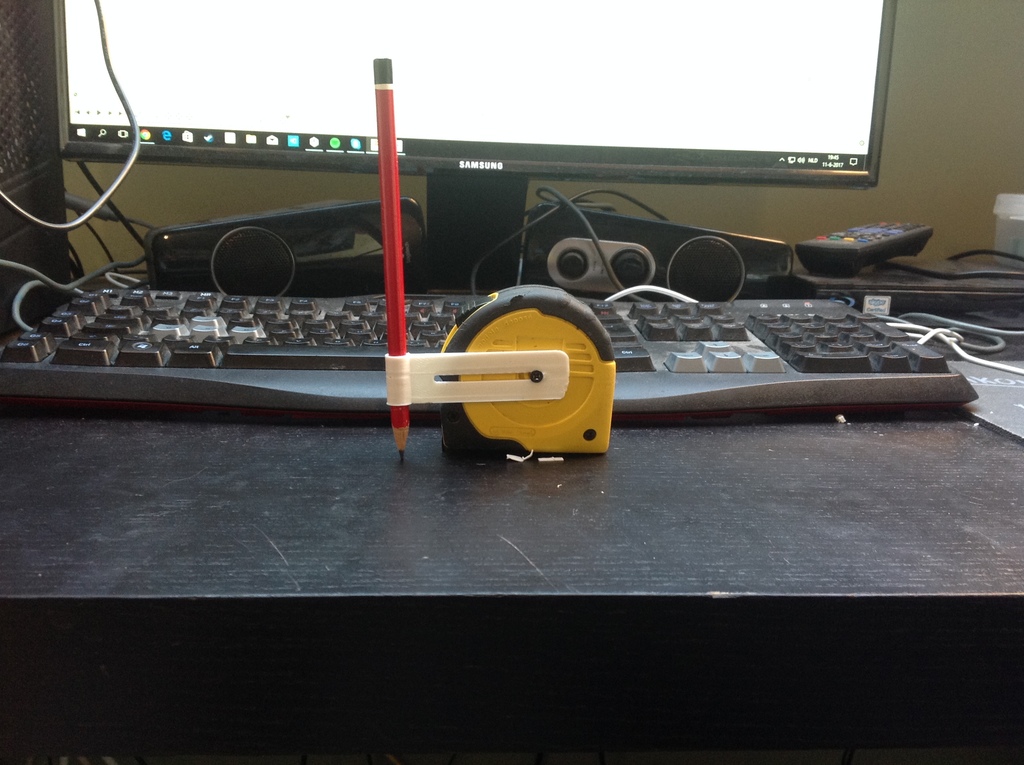 tape measure pencil holder
