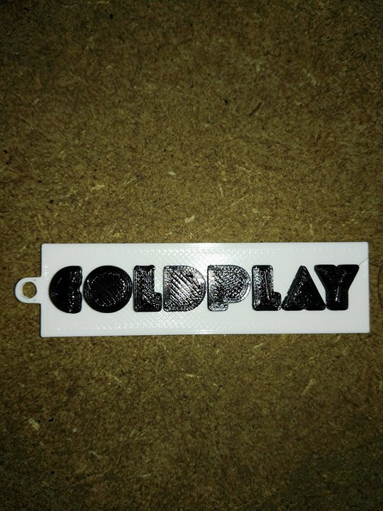 coldplay keychain