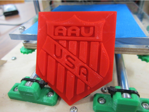 AAU Logo 3D Printed