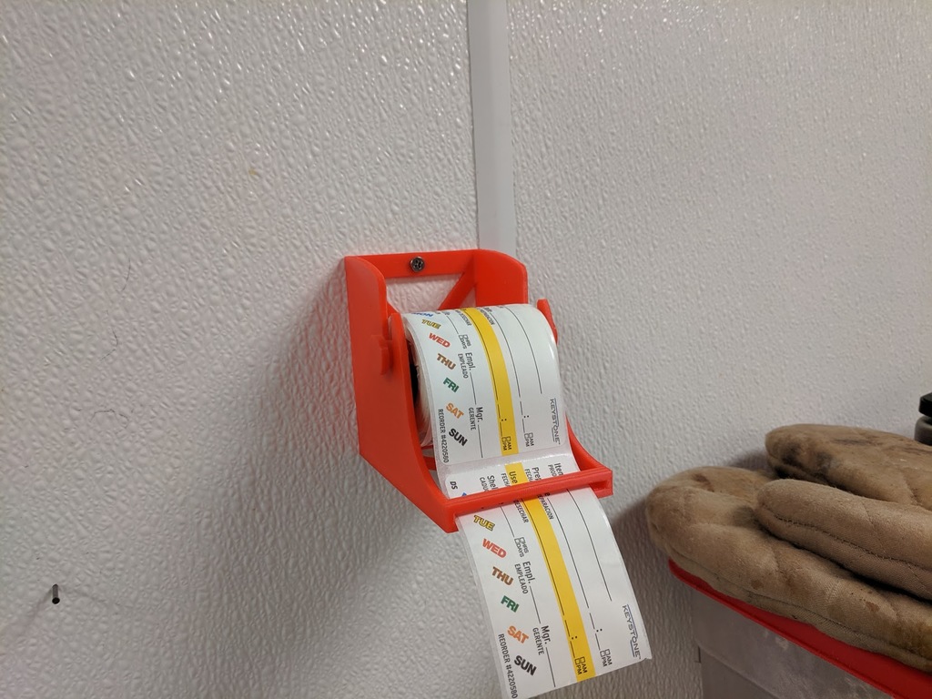 Wall Mounted Label Dispenser