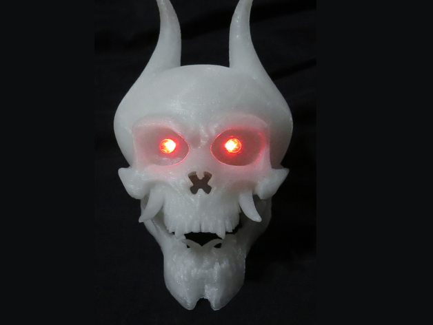 Skull with LED eyes