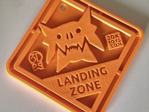 #QuinSaga: Monster Landing Zone Plaque - via 3DKToys.com