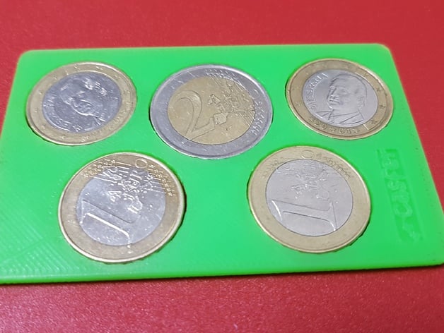 Euro coin wallet holder