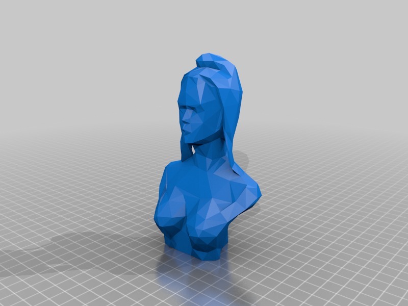 Marianne bust low poly