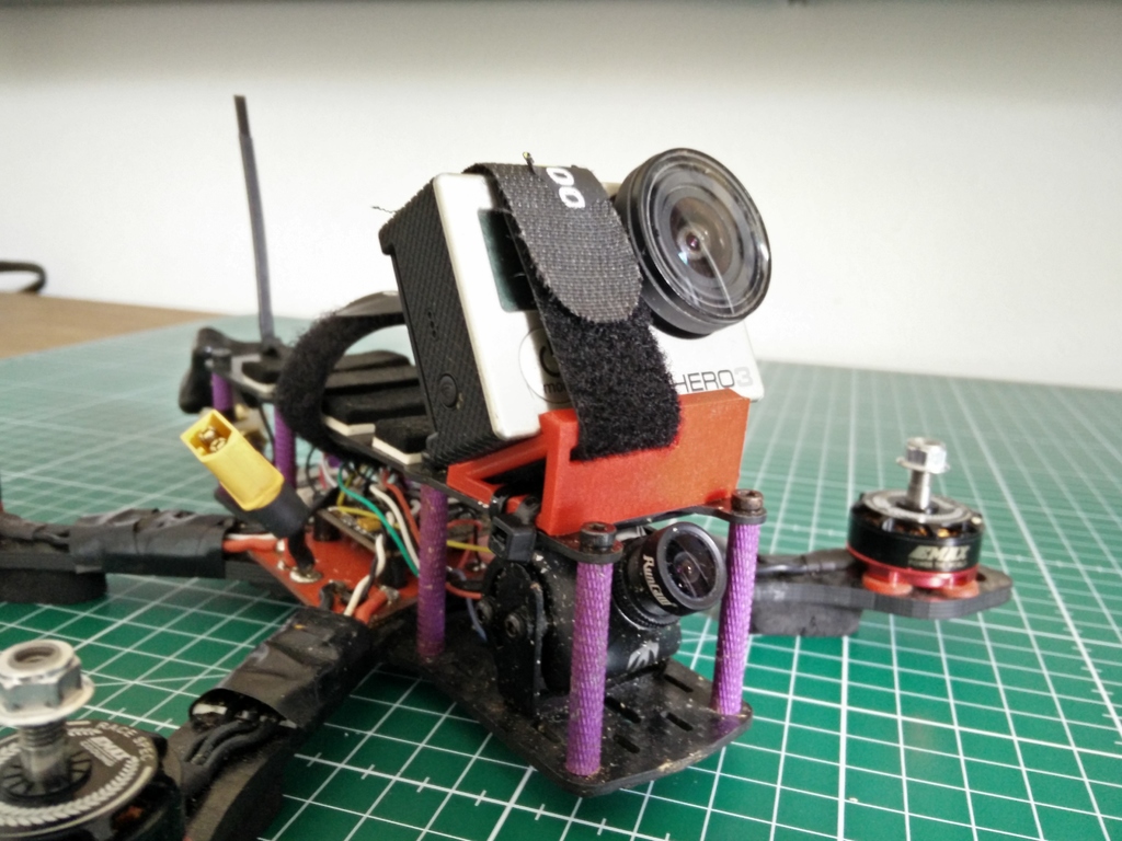 GoPro/Camera holder for Quadcopter 25, 30 and 35 degrees