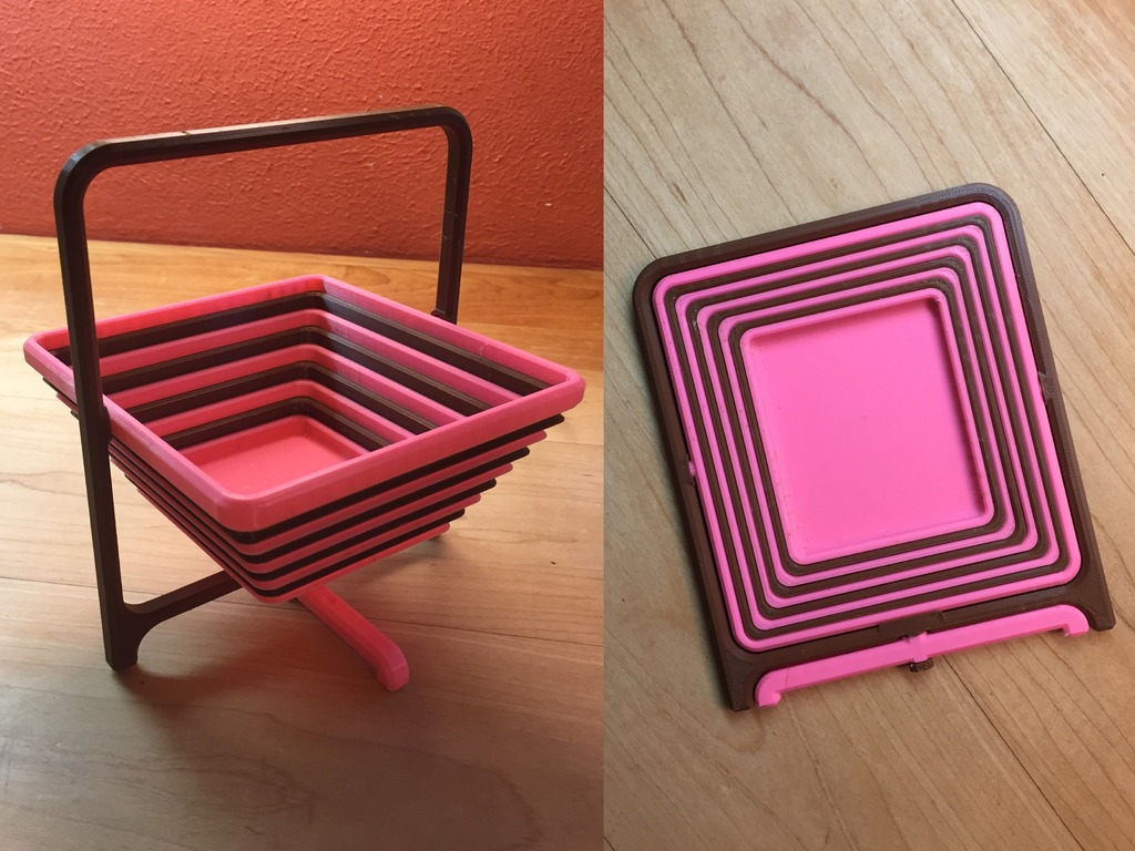 Multicolor Collapsible Basket
