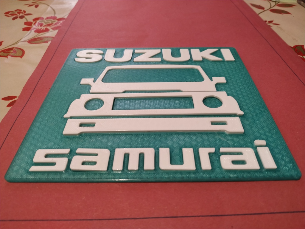 Suzuki Samurai logo -  plate