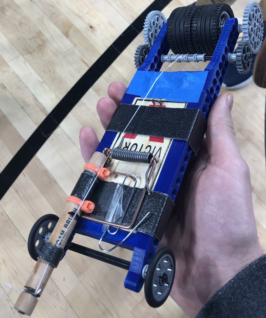 LEGO Infused Mousetrap Car